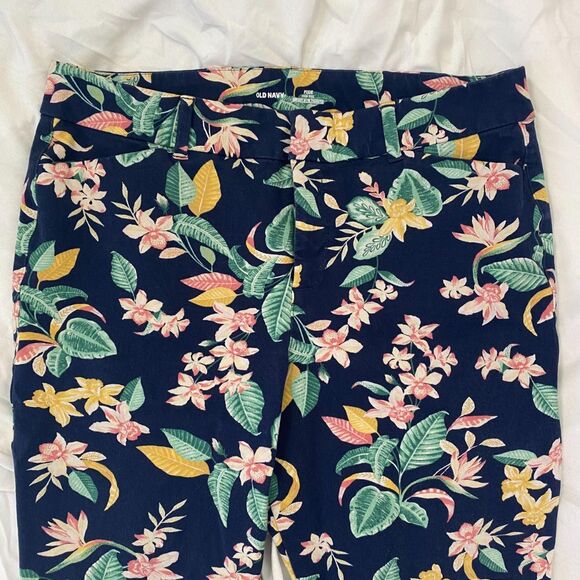 Old Navy Dark Blue Straight Slim Pixie High Rise Pants 12 / L - Picture 4 of 6